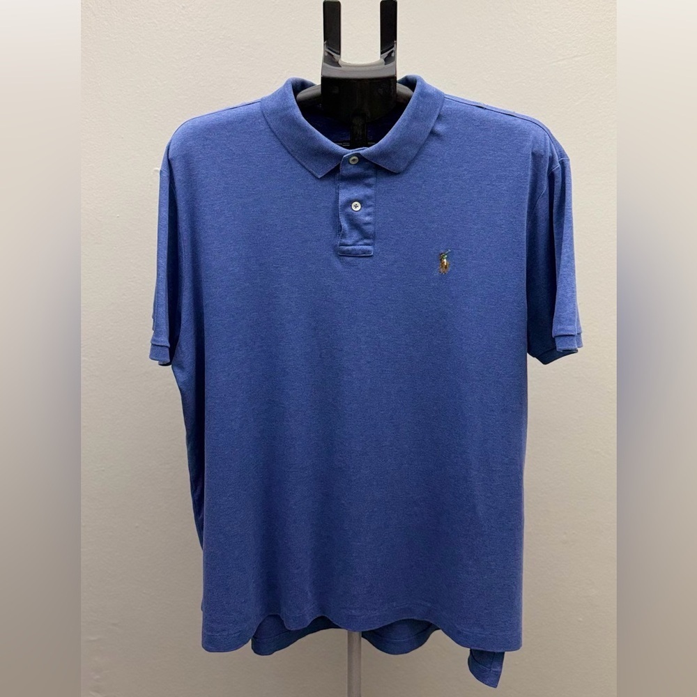 Polo Ralph Lauren Pima Soft Touch Blue Polo Shirt Men’s XL Classic Fit